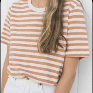 Jenni Kayne Cotton Tee (Color Canyon Stripe, Size XS)